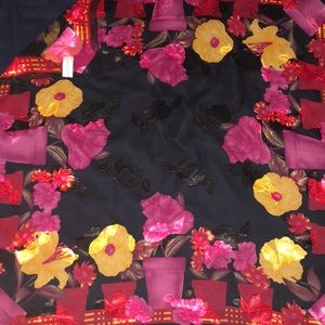 Vintage Floral Liz Claiborne Scarf
